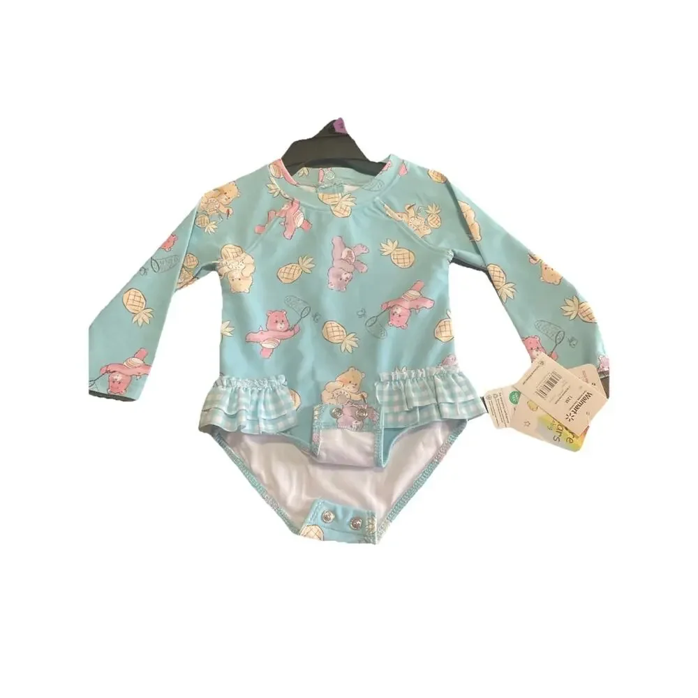 Baby Care Bears Swim Suit One Piece Sz 12 Months UPF 50+ Sun Protection NWT‎ NEW
